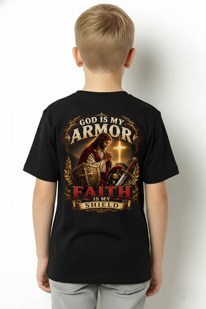 CHRISTIAN T-SHIRT God is my Armor - For Men - Virgo00 (SKU2608-174)