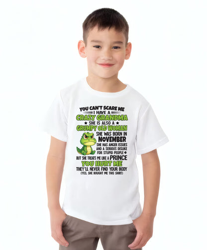 NOVEMBER - YOU CAN'T SCARE ME - FOR GRANDSON - GIFT FROM GRANDMA - virgo11 (SKU09-85-11)