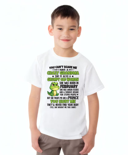 FEBRUARY - YOU CAN'T SCARE ME - FOR GRANDSON - GIFT FROM GRANDMA - virgo02 (SKU09-85-02)