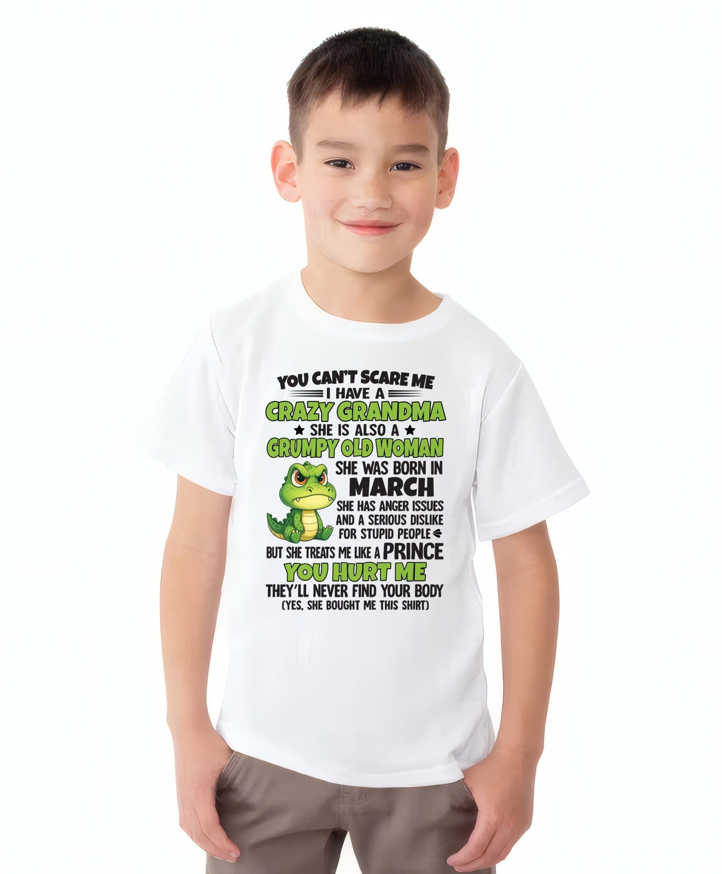 MARCH - YOU CAN'T SCARE ME - FOR GRANDSON - GIFT FROM GRANDMA - virgo03 (SKU09-85-03)