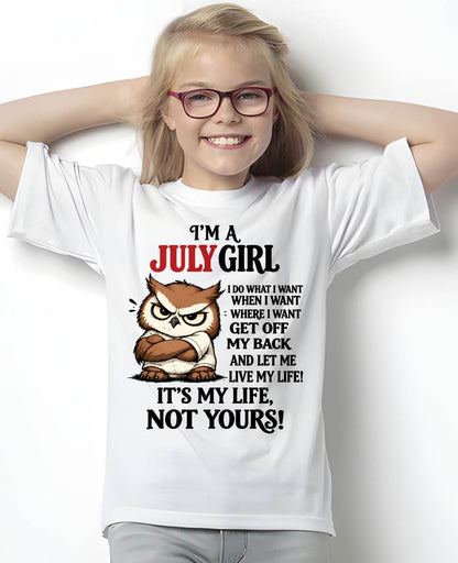 JULY SHIRT It's My Life, Not Yours - For Women - Virgo07 (SKU2609-328-07)