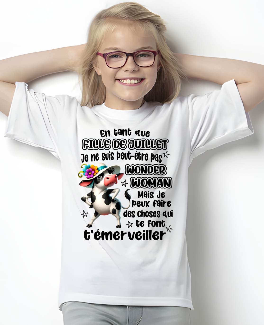 JUILLET SHIRT Je ne suis peut-être pas WONDER WOMAN - Virgo07 (SKU2605-39-07)