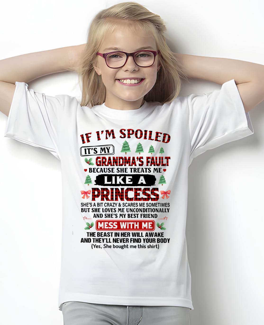 CHRISTMAX T-SHRIT FOR GRANDDAUGHTER - GIFT FROM GRANDMA - virgo00