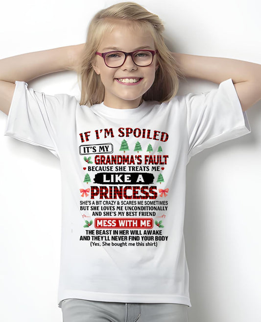 CHRISTMAX T-SHRIT FOR GRANDDAUGHTER - GIFT FROM GRANDMA - virgo00