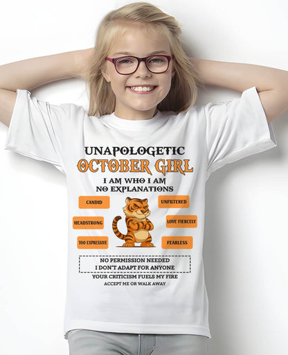 OCTOBER WOMAN I AM WHO I AM, NO EXPLANATIONS - Virgo10 (SKU2605-42-10)