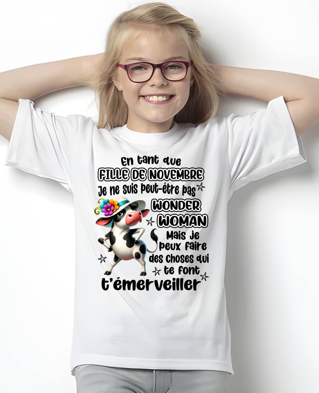 NOVEMBRE SHIRT Je ne suis peut-être pas WONDER WOMAN - Virgo11 (SKU2605-39-11)