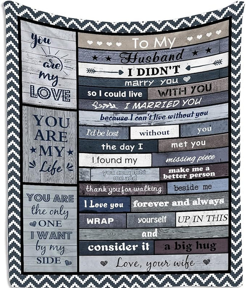 Special Gift For Your Husband Blanket - From Wife