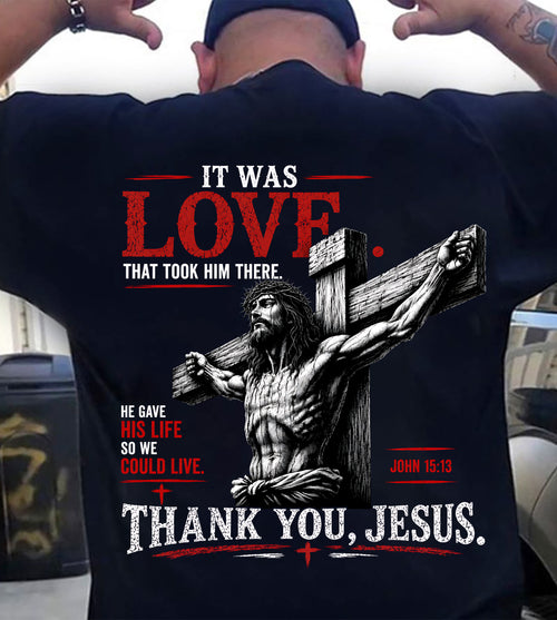 Christian T-Shirt Thank you Jesus - For Men - Virgo00 (SKU2608-29)