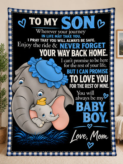 Family Blanket - From Mom - To Son - Virgo - ( SKU2610-104)
