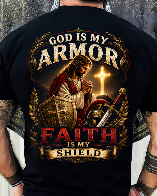 CHRISTIAN T-SHIRT God is my Armor - For Men - Virgo00 (SKU2608-174)