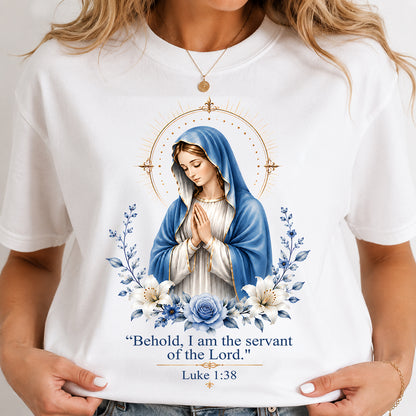Christian T-Shirt Virgin Mary - For Women - Virgo00 (SKU2608-50)