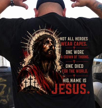 Christian T-Shirt His name is Jesus - For Men - Virgo00 (SKU2608-16)