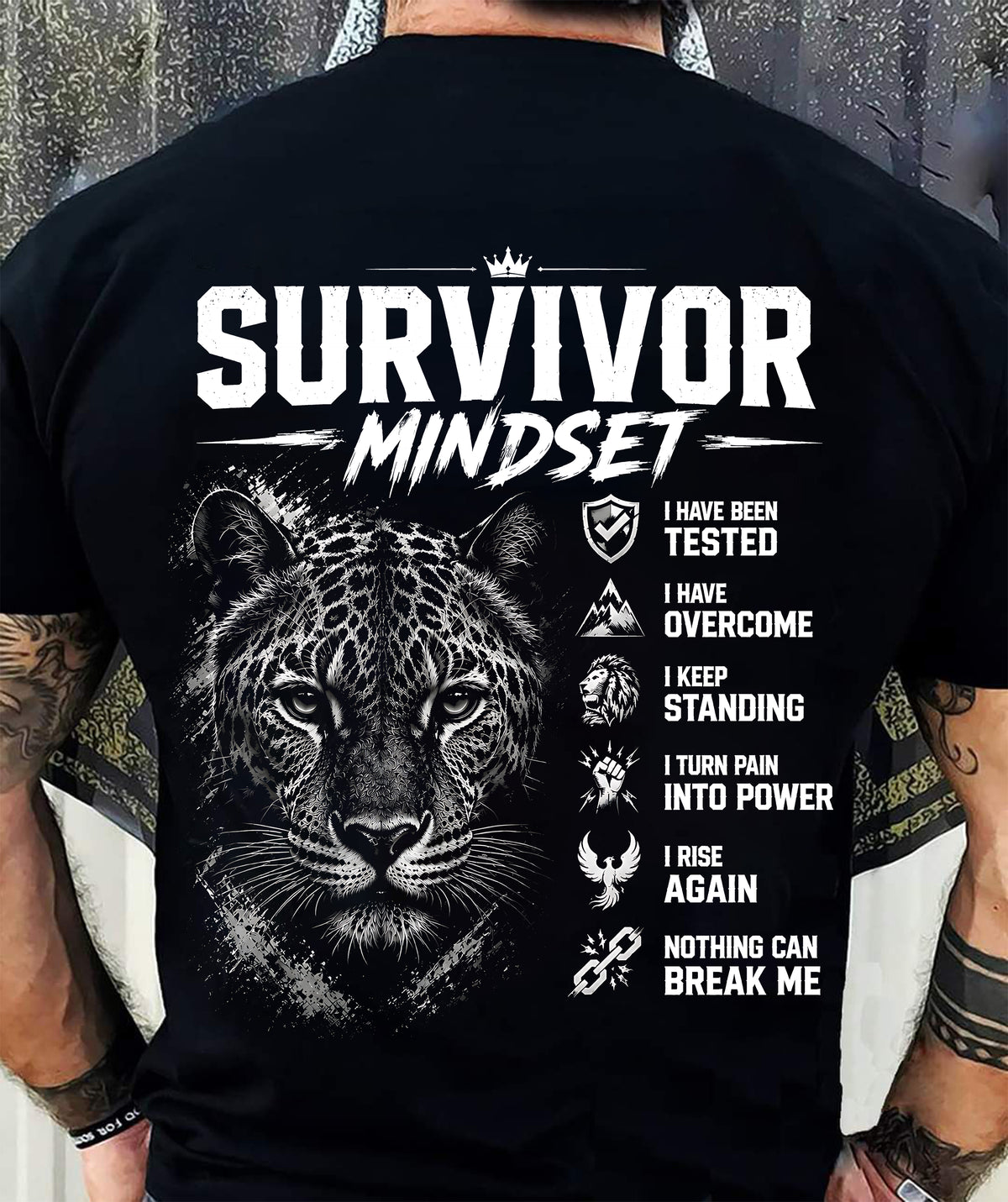 PET SHIRT Survivor Mindset - For Men - Virgo00 (SKU2608-647)