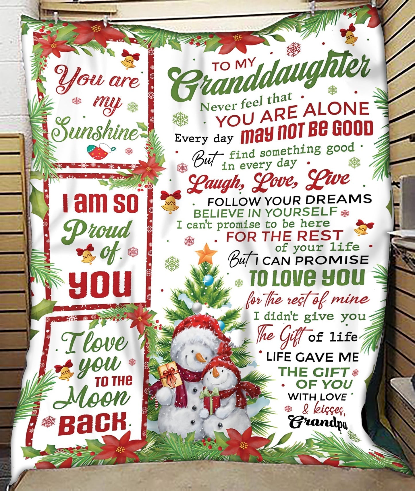 BLANKET FOR GRANDDAUGHTER – COMFORT & WARMTH CHRISTMAS GIFT FROM GRANDPA  Sherpa Fleece Quilt Blanket virgo00 (SKUB10-184)