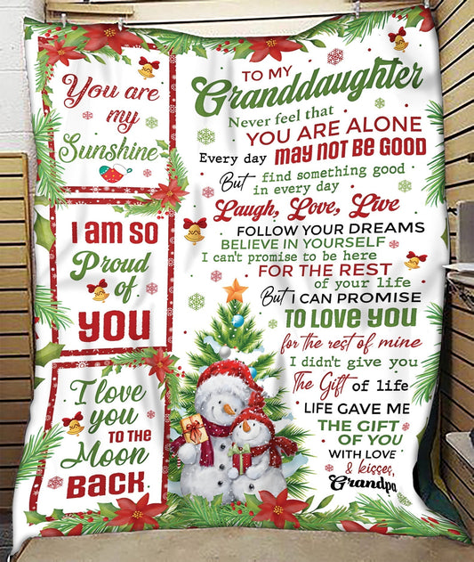 BLANKET FOR GRANDDAUGHTER – COMFORT & WARMTH CHRISTMAS GIFT FROM GRANDPA  Sherpa Fleece Quilt Blanket virgo00 (SKUB10-184)