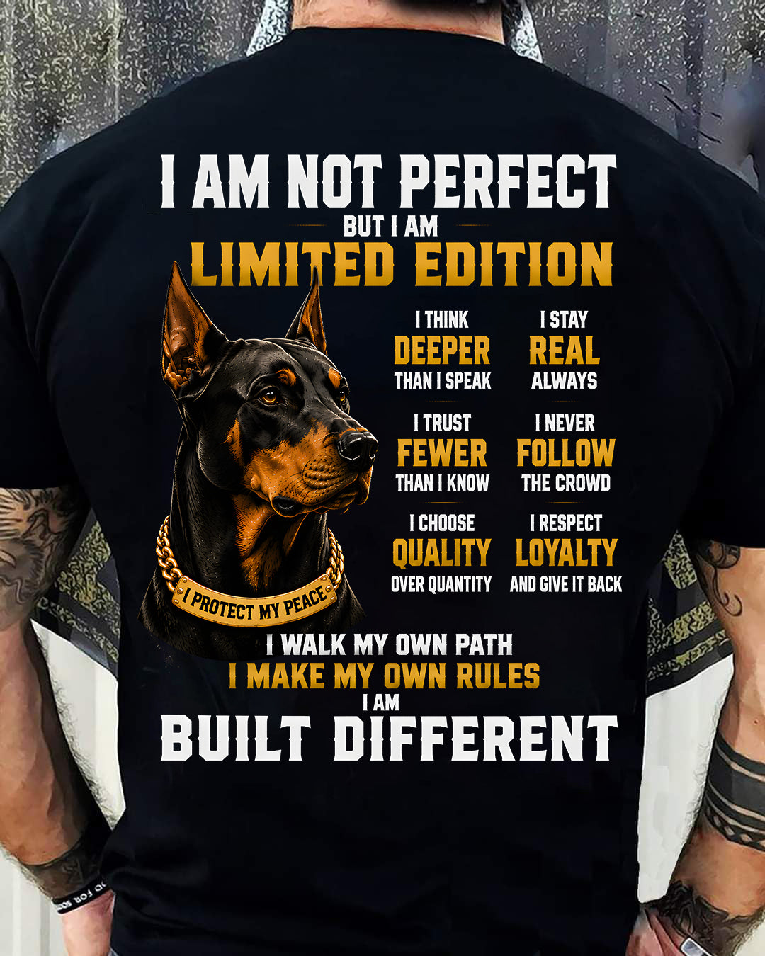 PET SHIRT Built Different - For Men - Virgo00 (SKU2608-640)