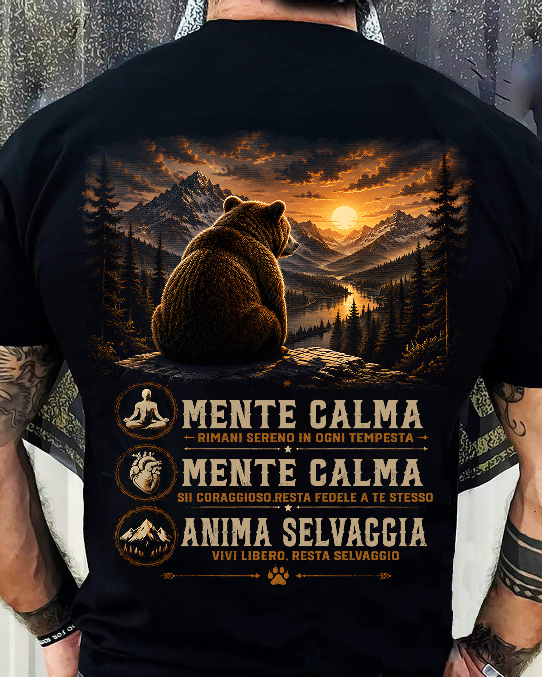 PET SHIRT Calm, Strong, Wild - For Men - Virgo00 (SKU2608-464)
