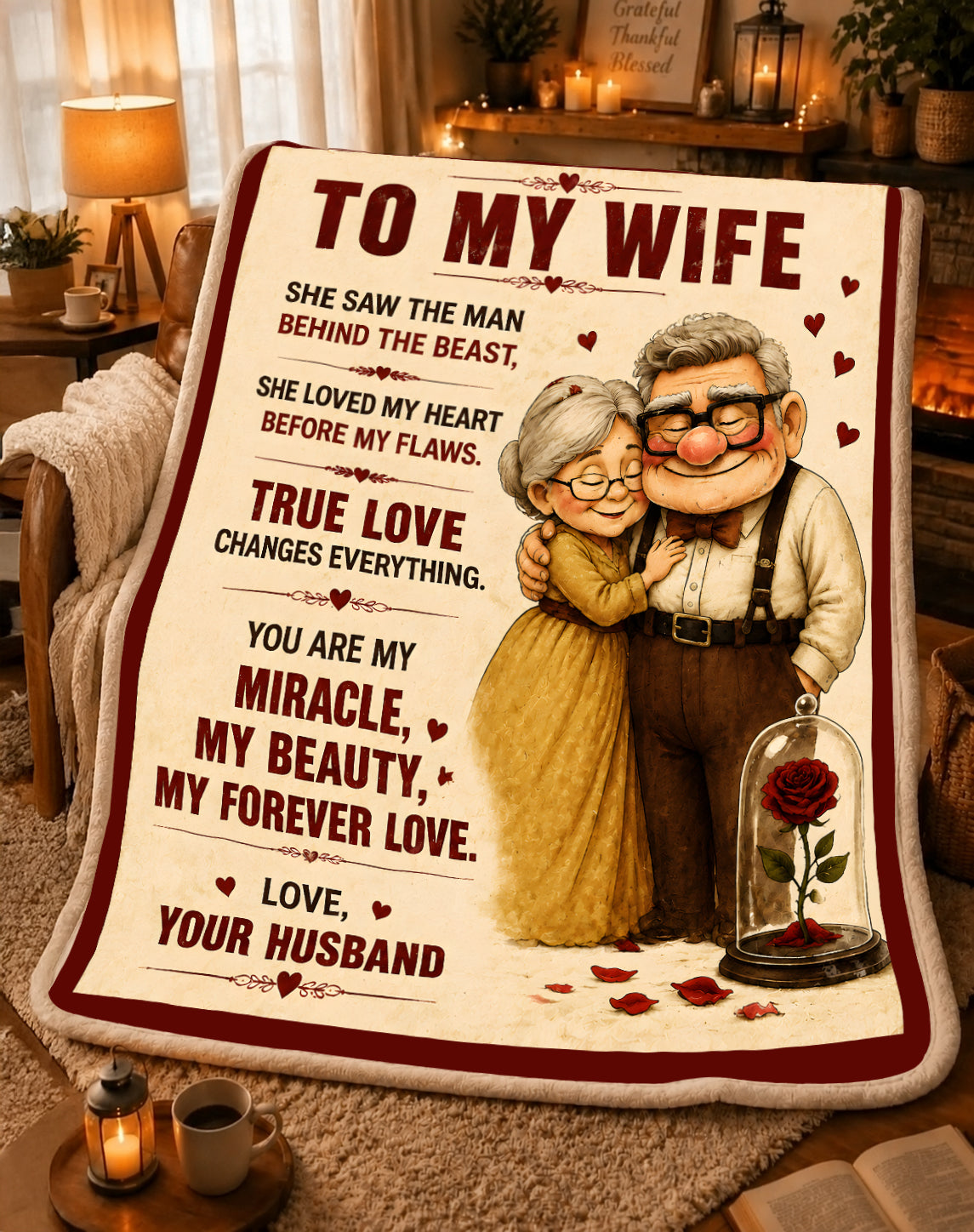 Family Blanket - From Husband - To My Wife - Virgo - ( SKU2608-316)