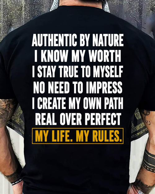 SHIRT My Life My Rules - For Men - Virgo00 (SKU2608-622)