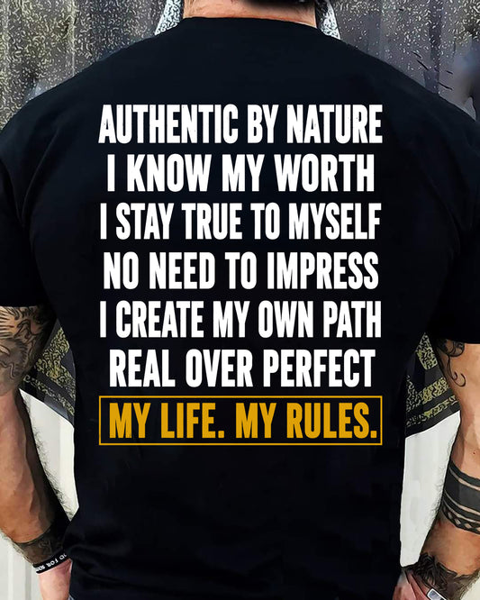 SHIRT My Life My Rules - For Men - Virgo00 (SKU2608-622)
