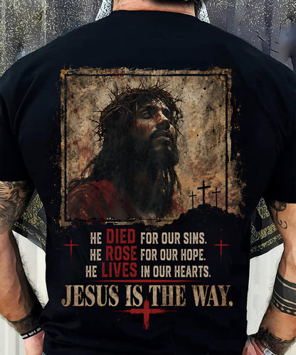 Jesus, God is the way T-Shirt - For Men - Virgo00 (SKU2607-313)