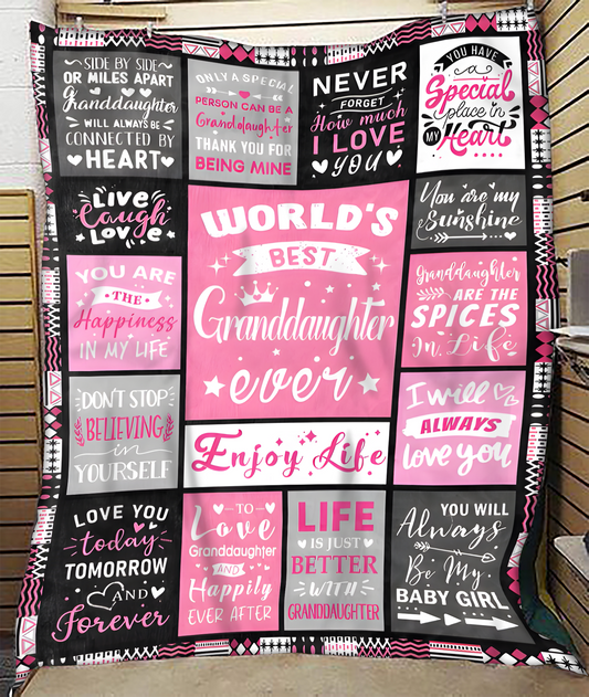 TO MY GRANDDAUGHTER - GIFT FOR GRANDDAUGHTER - Sherpa Fleece Blanket From Grandparent (SKUB-virgo-07)
