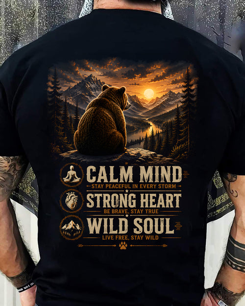 PET SHIRT Calm,Strong,Wild - For Men - Virgo00 (SKU2608-374)