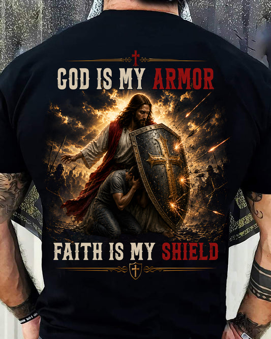 CHRISTIAN T-SHIRT God is my Armor - For Men - Virgo00 (SKU2608-212)