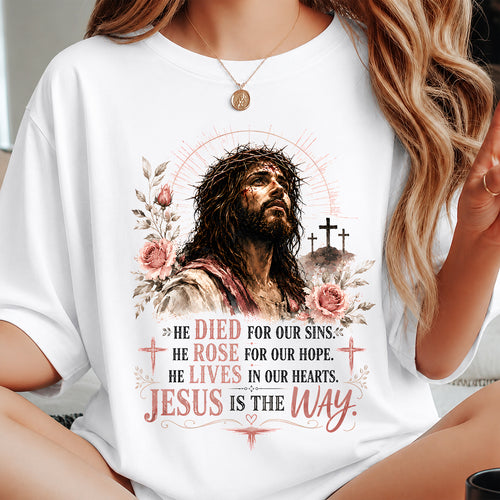 Christian T-Shirt Jesus is the way - For Women - Virgo00 (SKU2608-10)