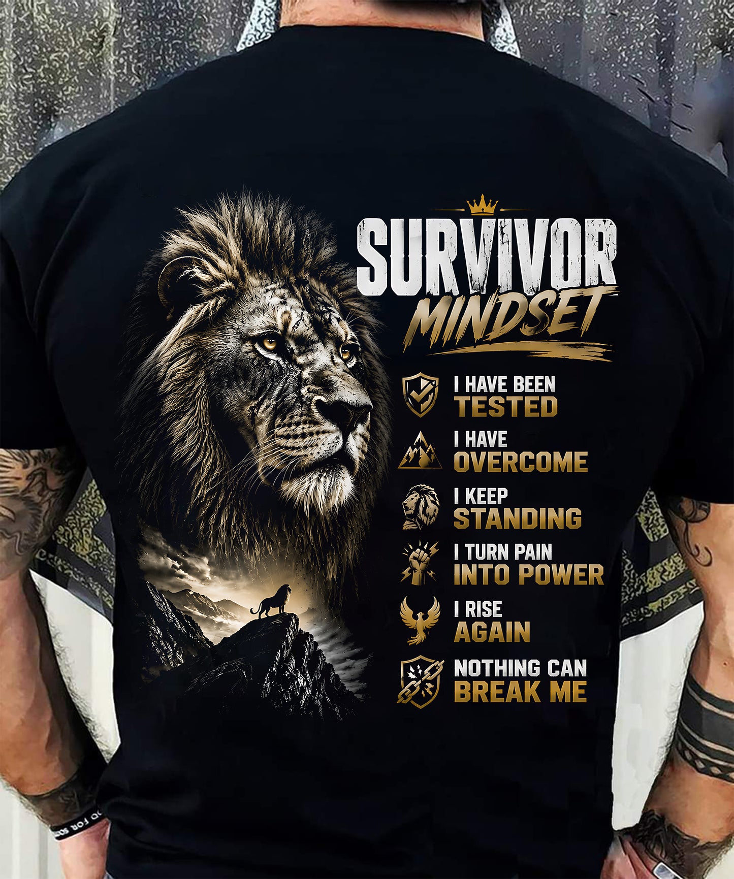 PET SHIRT Survivor Mindset - For Men - Virgo00 (SKU2608-623)