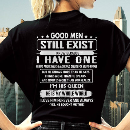 GOOD MEN STILL EXIST I KNOW BECAUSE HAVE ONE - GIFT FOR WIFE FROM HUSBAND - virgo00 (SKU2607-174-00)