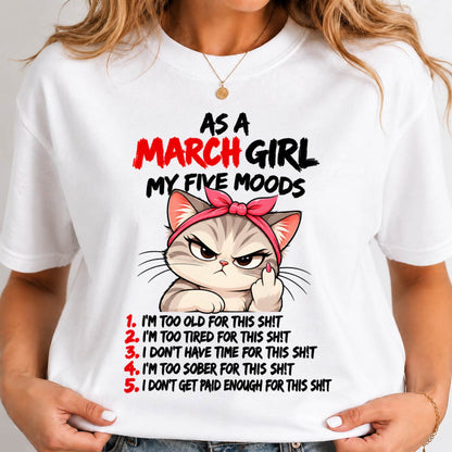 MARCH SHIRT March Girl, My 5 Moods - For Women - Virgo03 (SKU2610-164-03)