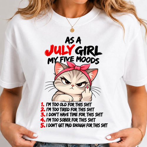 JULY SHIRT July Girl, My 5 Moods - For Women - Virgo07 (SKU2610-164-07)