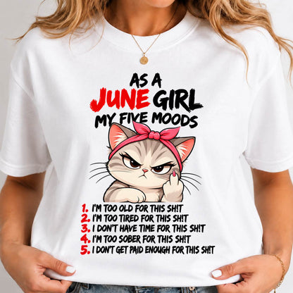 JUNE SHIRT June Girl, My 5 Moods - For Women - Virgo06 (SKU2610-164-06)