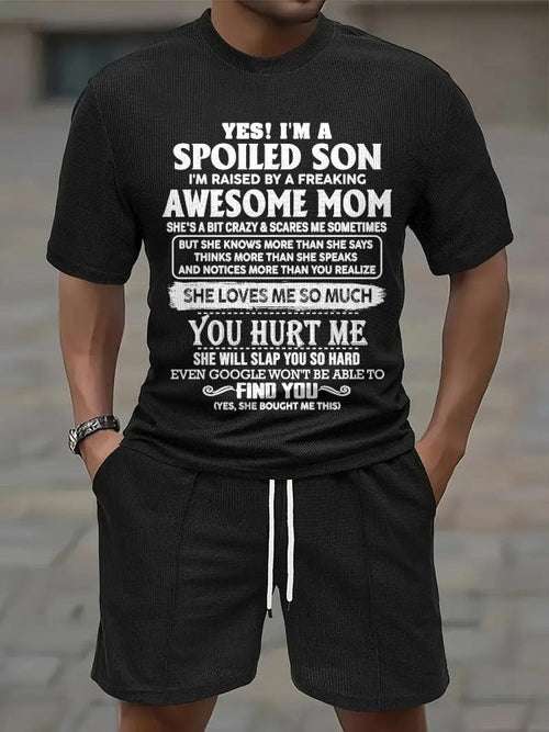 virgo00 - YES! I'M A SPOILED SON I'M RAISED BY A FREAKING AWESOME MOM - Birthday Gift From Mom / Woman A09-739