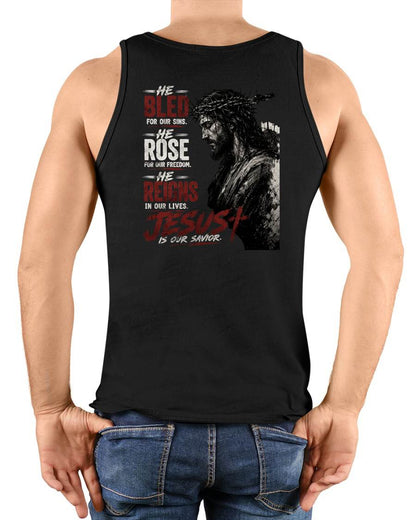 JESUS IS OUR SAVIOR - CHRISTIAN T-SHIRT - FOR MEN Virgo00