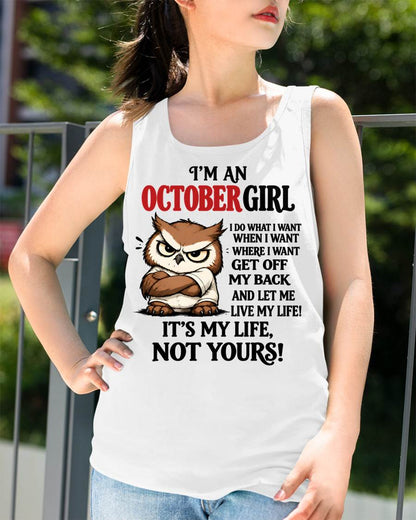 OCTOBER SHIRT It's My Life, Not Yours - For Women - Virgo10 (SKU2609-328-10)