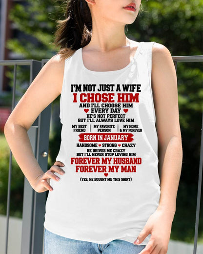 JANUARY SHIRT I'M NOT JUST A WIFE - FROM HUSBAND - TO MY WIFE - Virgo01 (SKU2609-78-01)