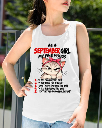 SEPTEMBER SHIRT September Girl, My 5 Moods - For Women - Virgo09 (SKU2610-164-09)