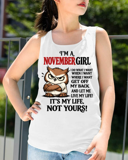 NOVEMBER SHIRT It's My Life, Not Yours - For Women - Virgo11 (SKU2609-328-11)