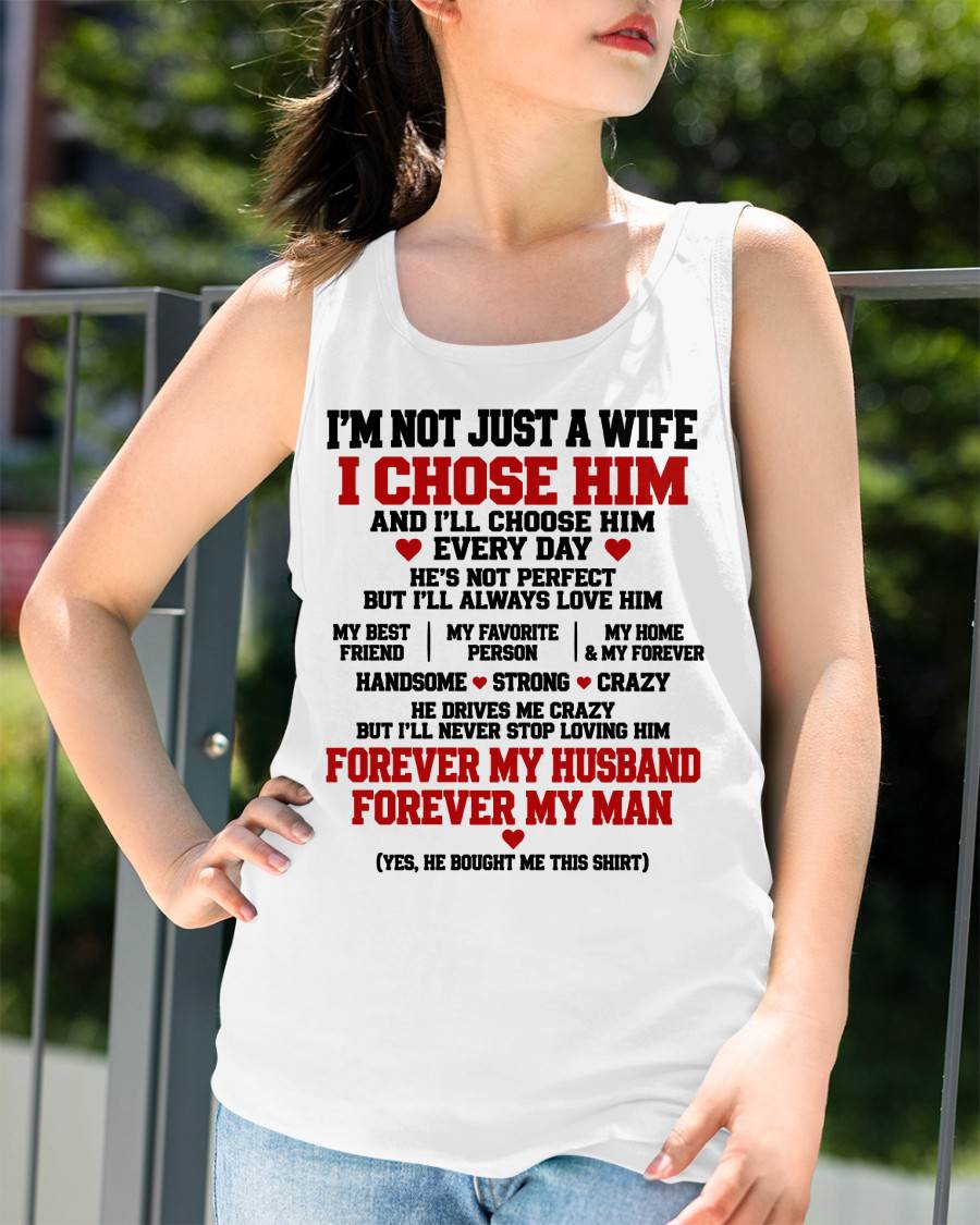 SHIRT I'M NOT JUST A WIFE - FROM HUSBAND - TO MY WIFE - Virgo00 (SKU2609-78)