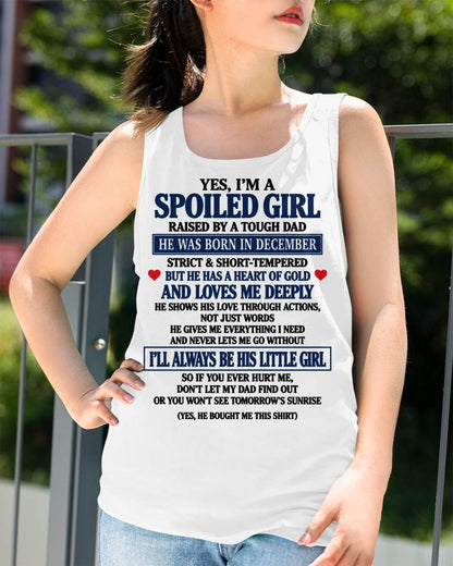 DECEMBER SHIRT Tough Dad Love Me - From Dad - To Daughter - Virgo12 (SKU2609-100-12)
