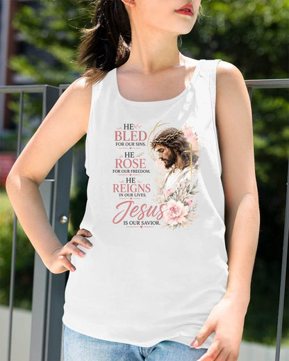 JESUS IS OUR SAVIOR - CHRISTIAN T-SHIRT - FOR WOMEN Virgo00