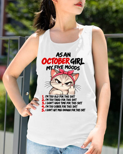 OCTOBER SHIRT October Girl, My 5 Moods - For Women - Virgo10 (SKU2610-164-10)