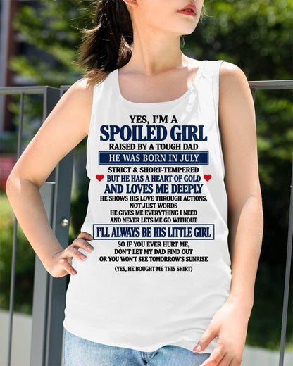 JULY SHIRT Tough Dad Love Me - From Dad - To Daughter - Virgo07 (SKU2609-100-07)
