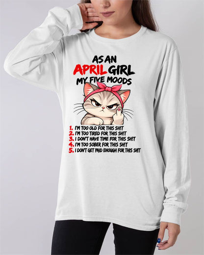 APRIL SHIRT April Girl, My 5 Moods - For Women - Virgo04 (SKU2610-164-04)