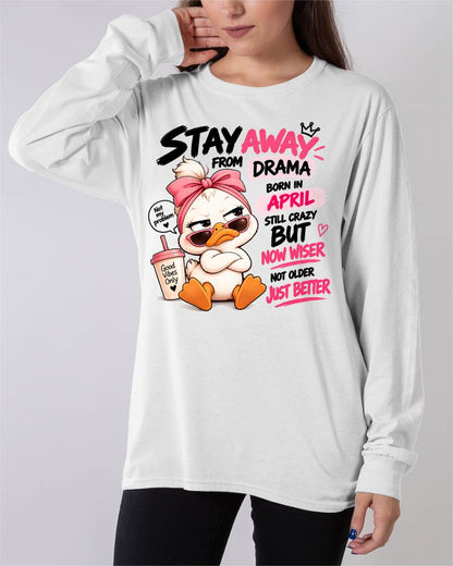 APRIL SHIRT Stay Away From Drama - For Women - Virgo04 (SKU2609-205-04)