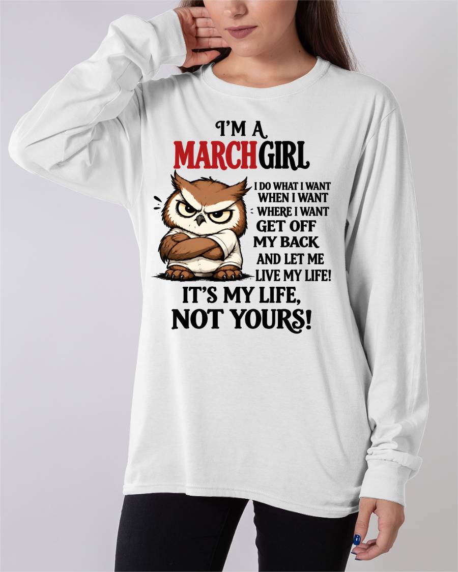 MARCH SHIRT It's My Life, Not Yours - For Women - Virgo03 (SKU2609-328-03)