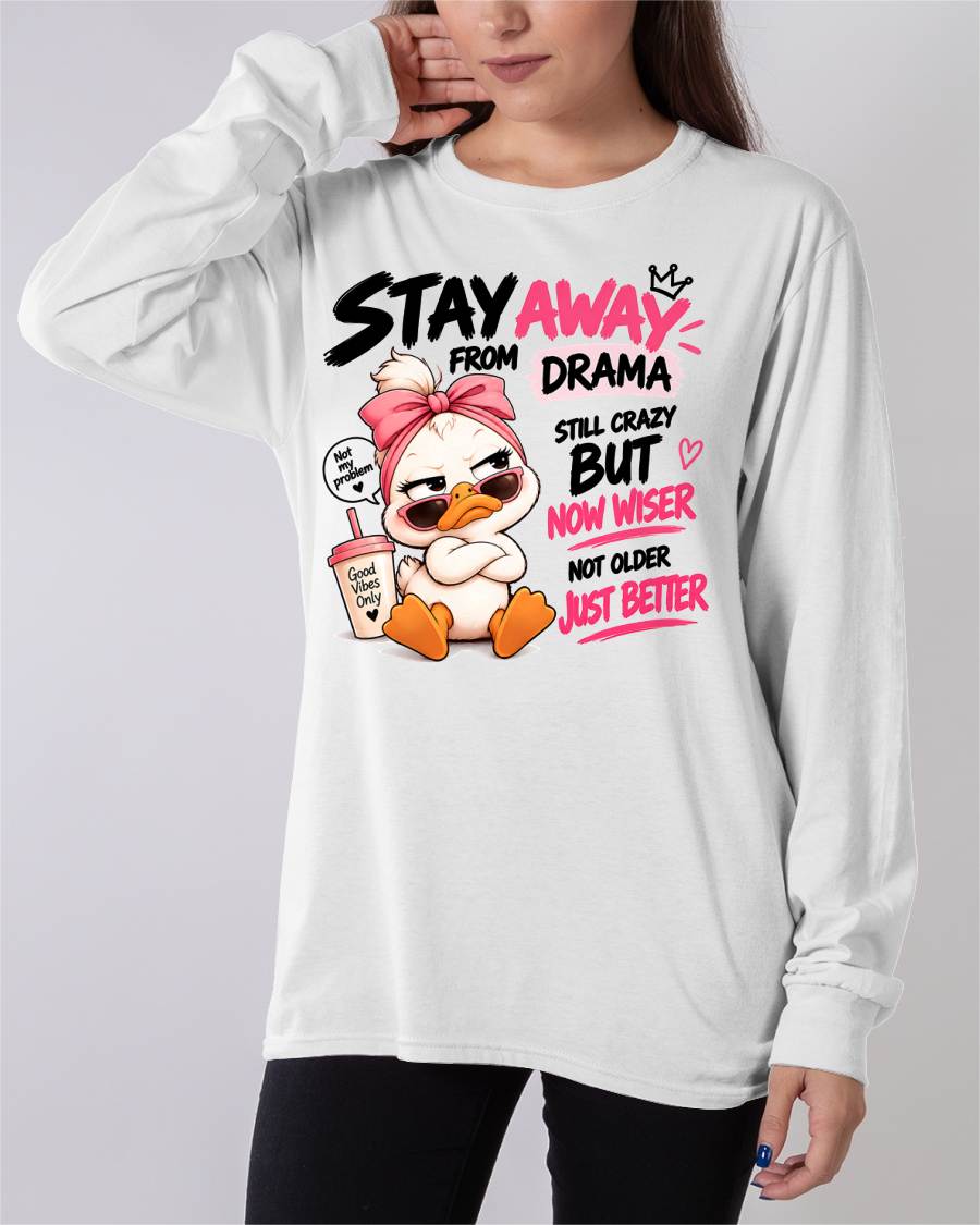 SHIRT Stay Away From Drama - For Women - Virgo00 (SKU2609-205)