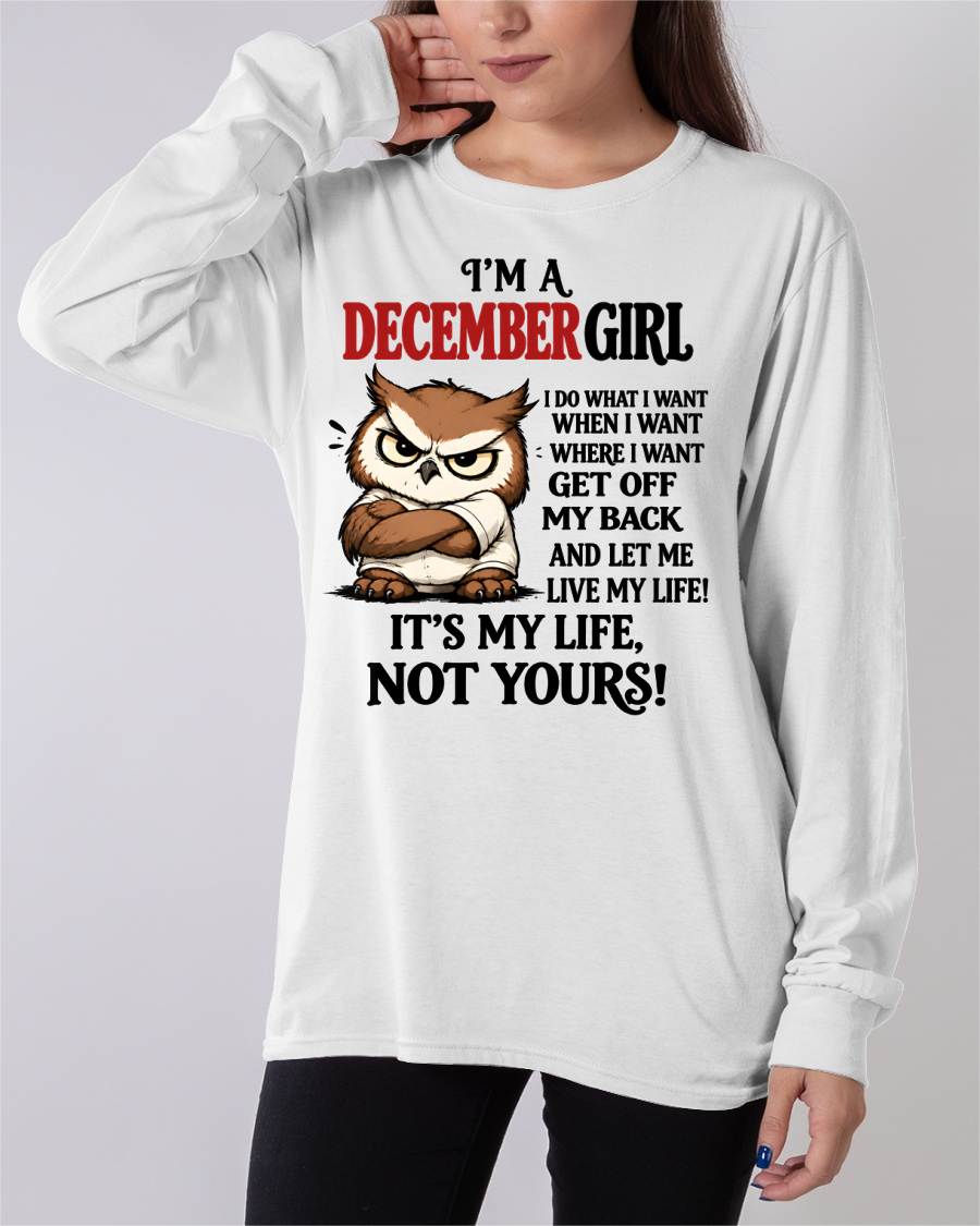 DECEMBER SHIRT It's My Life, Not Yours - For Women - Virgo12 (SKU2609-328-12)